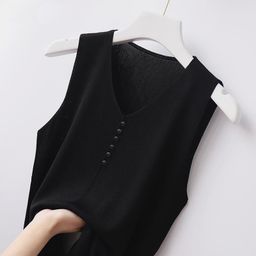 Outzidr Women Solid V-Neck Regular Top-image-25