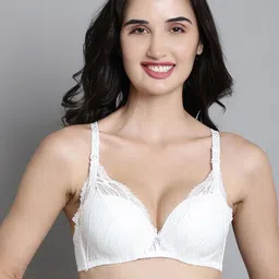 MAKCLAN Women Medium Coverage Underwired Lightly Padded Plunge Bra-picture-49