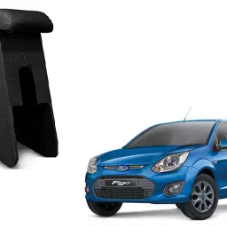 SCA SureStriv Heavy Quality Car Center Console/Handrest/Armrest Custom fit Wooden and Rexene for Ford Figo New Model Black-picture-18