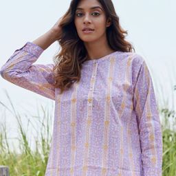 JAIPURRANG Women Floral Printed Mandarin Collar Cotton Shirt Style Top-picture-39