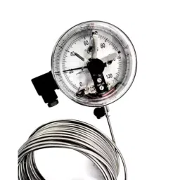 Japsin Instrumentation Electrical Contact Mercury Filled Temperature Gauge 0 to 120°C Range 100 mm (4 inch) Dial Size, JIPL-EC-MF-TG-B1 image 2