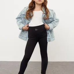 Trendyol Girls Mid Rise Ankle Length Leggings-picture-16