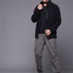 HRX by Hrithik Roshan Men Colourblocked Lifestyle Joggers-image-55