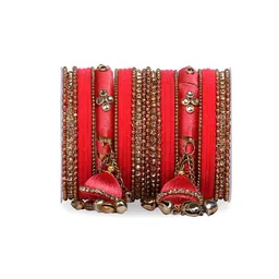 leshya Set of 36 Artificial Stone & Bead StuddedBangle-image-69