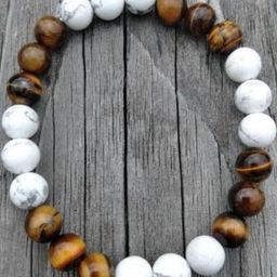 Divine souvenirs Unisex Artificial Beaded Elasticated Bracelet-image-47