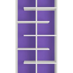 Adona Carina Bookshelf-cum-Storage Cabinet Large - Purple-image-82