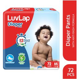 Luvlap Diapers Pants with Aloe Vera Lotion Medium  (MD)  - 72 Pieces-92