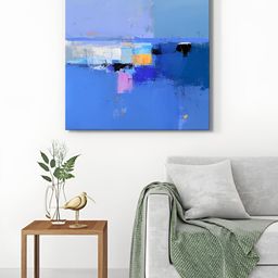 999Store Blue & Yellow 1 Piece Canvas Other Wall Paintings-image-53