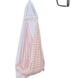 SafeChamp Meander Baby Swing Cradle With Mosquito Net, Pillow, Spring And Metal Window Cradle Hanger (Yellow) image 3