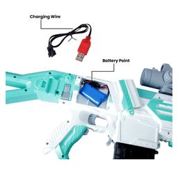 Sanjary Burst Gun Toy For Kids Automatic Gun Toy Assault Rifle M416 Model With See Through Scope (Color & Design May Vary) image 4