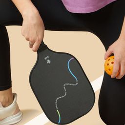 CULT Pack Of 2 Black Pickle Ball-2 Paddle, 2 Indoor & Outdoor ball & a Carry Bag Racquets-38