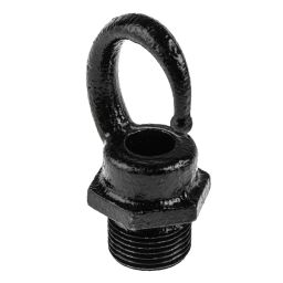 RS PRO Male Hook Conduit Fitting 20 mm Nominal Size Steel Black, 608266 (Bag of 10 Pcs)-3