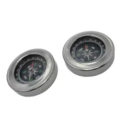 GENERIC 6 cm Round Stainless Steel Magnetic Direction Compass, MG-6cm-2p (Pack of 2)-23