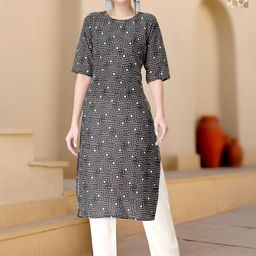 HERE&NOW Women Ethnic Motifs Printed Kurta with Trousers-16