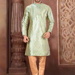 RANAK Men Ethnic Motifs Thread Work Kurta-34