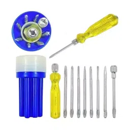Agam 8 in 1 Screwdriver Set Flat, Phillips Style ‎Stainless Steel-8