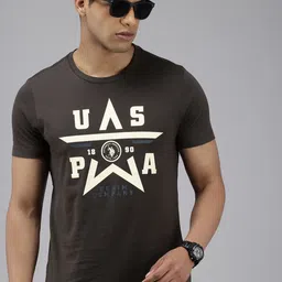 U.S. Polo Assn. Denim Co. Brand Logo Printed Pure Cotton Slim Fit T-shirt-picture-28