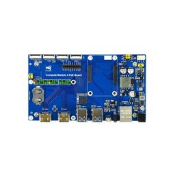 Waveshare Raspberry Pi Compute Module 4 IO Board With PoE Feature, for all Variants of CM4 - RS5895Waveshare Raspberry Pi Compute Module 4 IO Board With PoE Feature, for all Variants of CM4 - RS5895-5