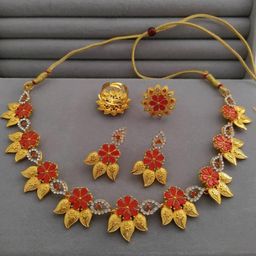 niva fashion Women Red Necklace and Chains-image-28
