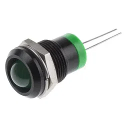 RS PRO Green Panel Mount Indicator 2V DC, Mounting Hole Size 12 mm, Termination Type , Model No 211976-41