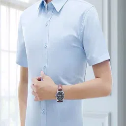 StyleCast Men Spread Collar Opaque Casual Shirt-image-98