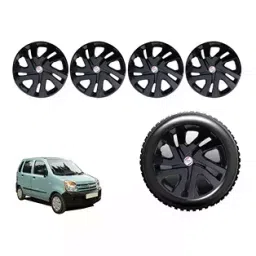 Auto Pearl W20BK25 R13 Press Type Wheel Hubcap with Retention Ring 33.02 cm (13 Inch) for Maruti Suzuki WagonR (Pack of 4 Pcs)-image-35