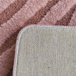OBSESSIONS Pink & Brown Rectangular Antistatic Non Slip Bedside Floor Runner image 2