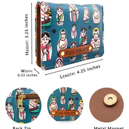 Funk For Hire Printed PU Two Fold Wallet image 5