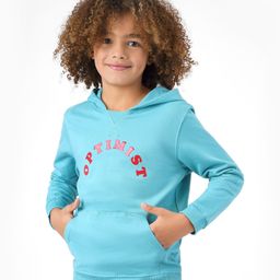 Primo Gino Full Sleeves Hooded Sweatshirt With Gel HD Pring Text Print - Green-picture-17