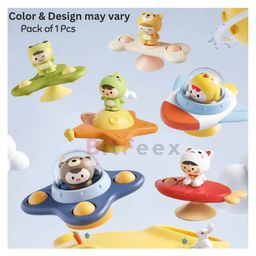 BitFeex Spinner Cute Cartoon Waterproof Suction Cup Spinning Top Pack of 1-(Random Design)-27