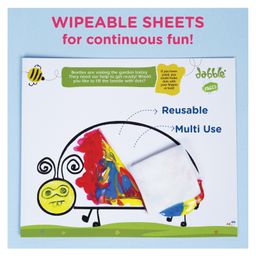 Dabble Reusable colouring sheets and Crayon Combo for kids 3 years-image-44
