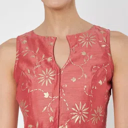 studio rasa Printed Front Open Saree Blouse image 5