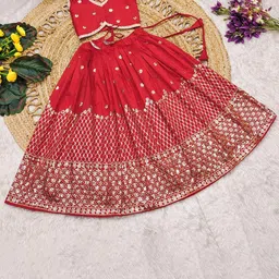 BAESD Girls Embellished Ready to Wear Lehenga &-image-89