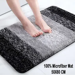 GBL COLLECTION Black Cotton Water Resistant Floor Mat-image-25