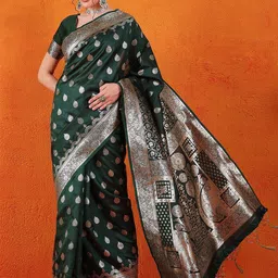 Sangria Woven Design Banarasi Saree-image-47