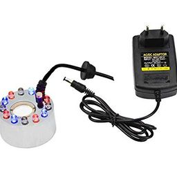 Saif 12 LED Multicolor Changing Mist Maker Fogger Water Fountain Pond Fog Machine Atomizer Air Humidifier image 1