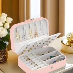 Aura Pink Set of 1 Reusable Jewellery Organiser Organisers-54