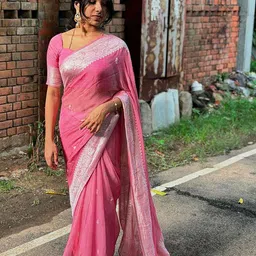 AMRUTKALA SAREES Ethnic Motifs Woven Design Zari Banarasi Saree-picture-12