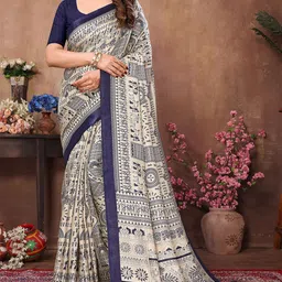 ROOP SUNDARI SAREES Ethnic Motifs Art Silk Khadi Saree-image-78