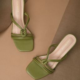 LOUIS STITCH Women Cross Knot Stilleto Heel Mule Sandals-picture-18