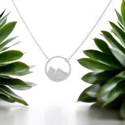 DressBerry Girls 925 Sterling Silver Geometric Pendant with Chain-image-75