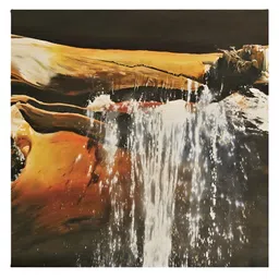 Inephos Brown And White Abstract Printed Canvas Wall Art-3
