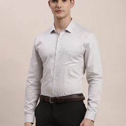 Turtle Standard Micro Ditsy Printed Pure Cotton Formal Shirt-image-62