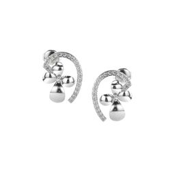VALANOVA 14Kt White Gold 0.38 Carat Lab Grown Diamond Earrings-image-69