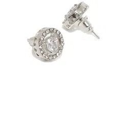 fabula Set of 2 Cubic Zirconia Studded Round Shaped Studs image 5