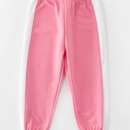 Kookie Kids Full Length Track Pant - Pink  White-image-62