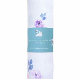 Masilo Bamboo Muslin Swaddle Wrapper Floral Print - Purple White-picture-18