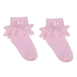 NEXT2SKIN Frill Socks - Pink-picture-45