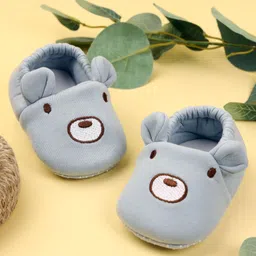 Kicks & Crawl Bear Design Booties - Blue-picture-36
