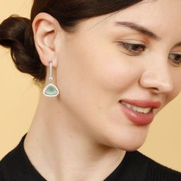 VIVAZS Triangular Drop Earrings image 3